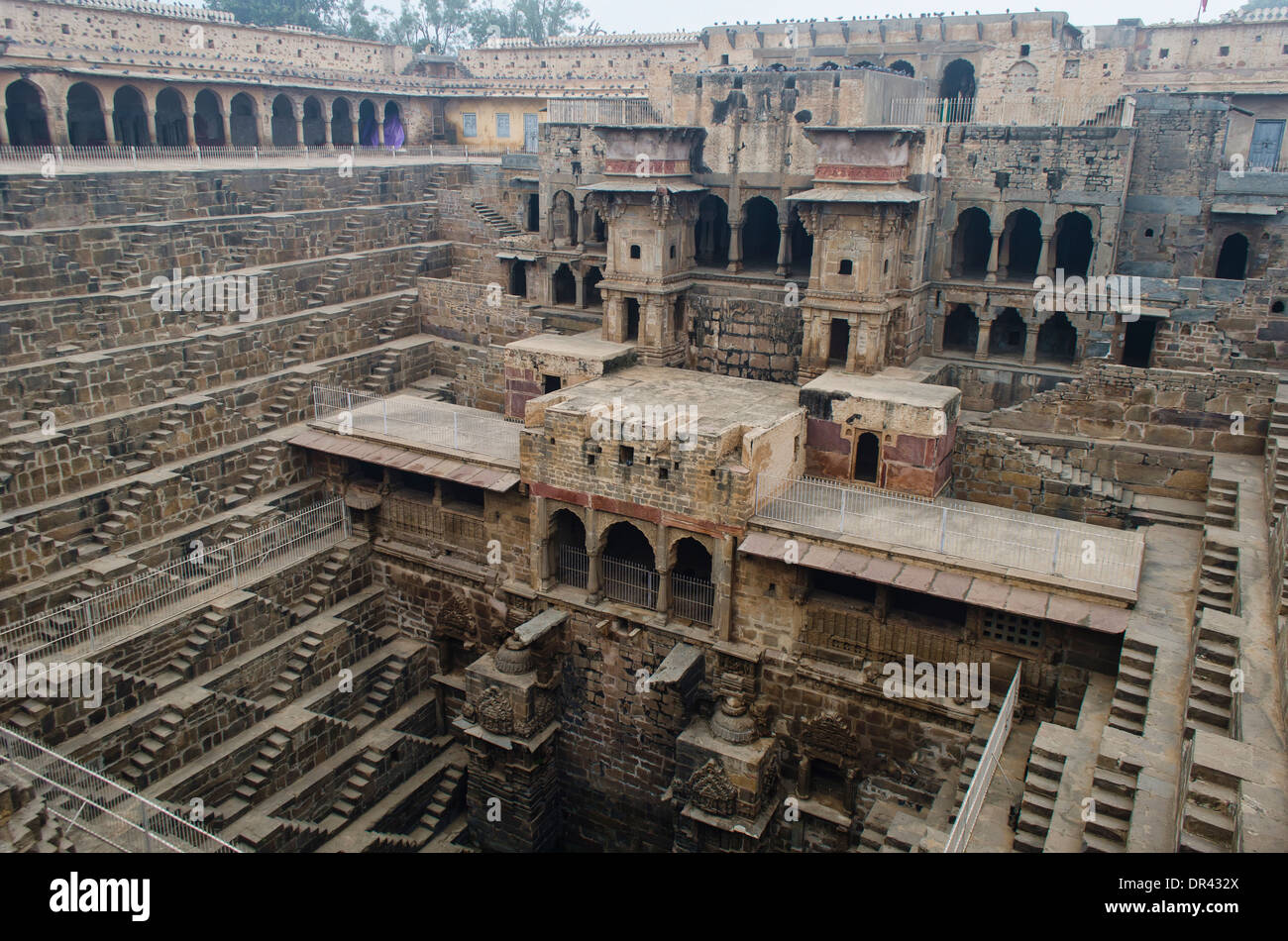 Chand Baori bien étape Banque D'Images