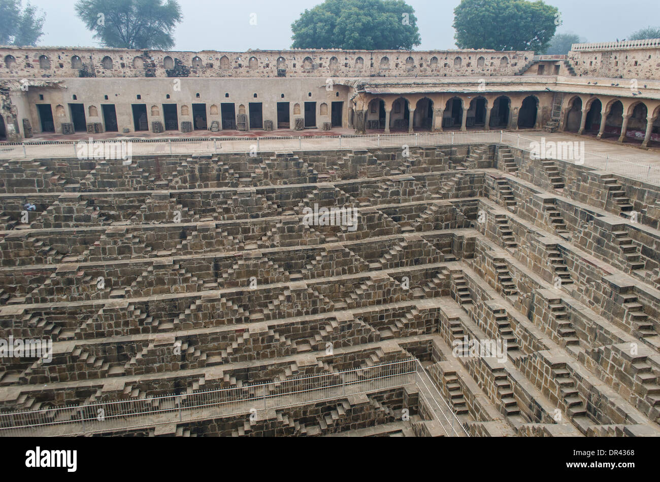Chand Baori bien étape Banque D'Images