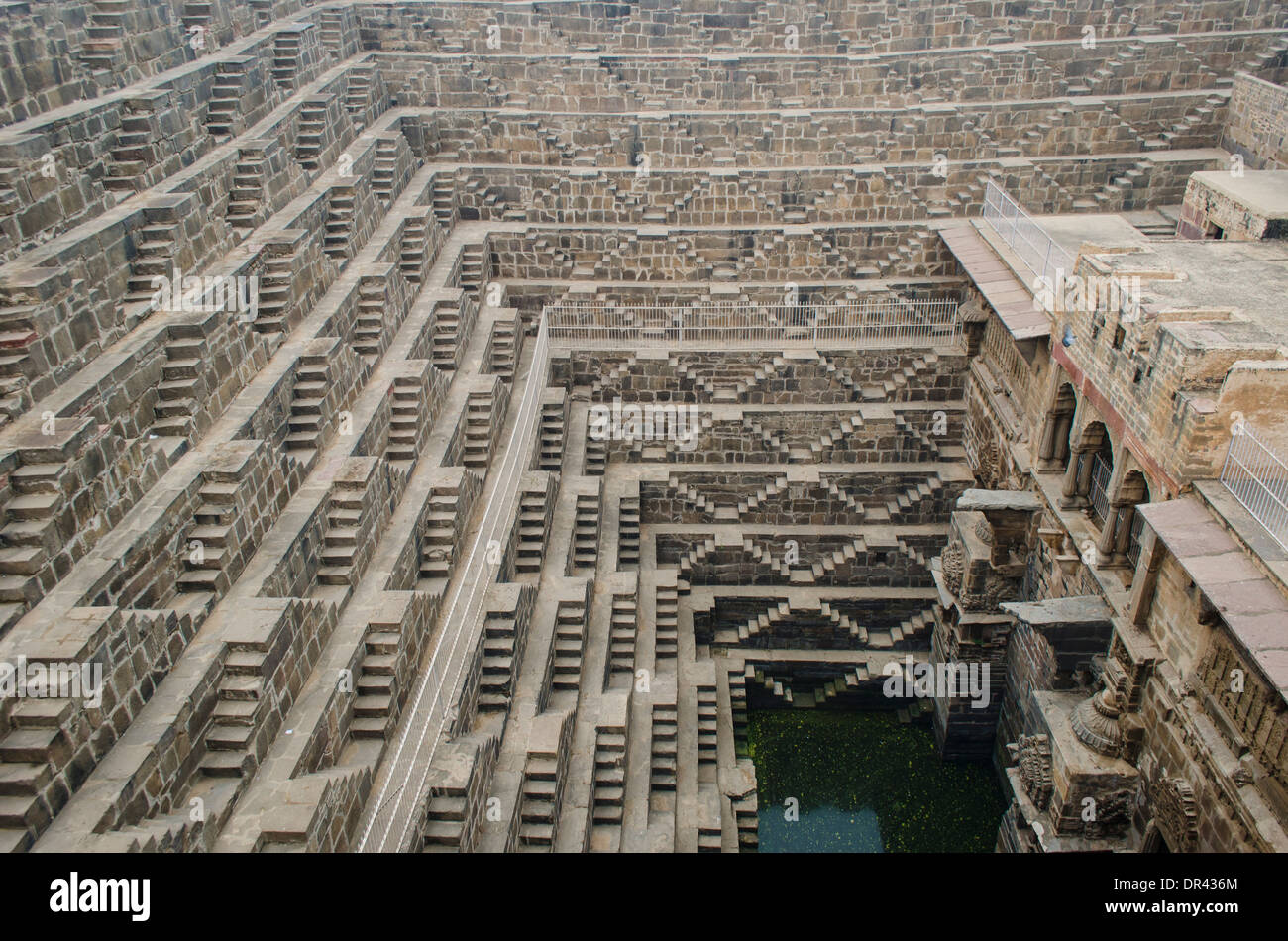 Chand Baori bien étape Banque D'Images