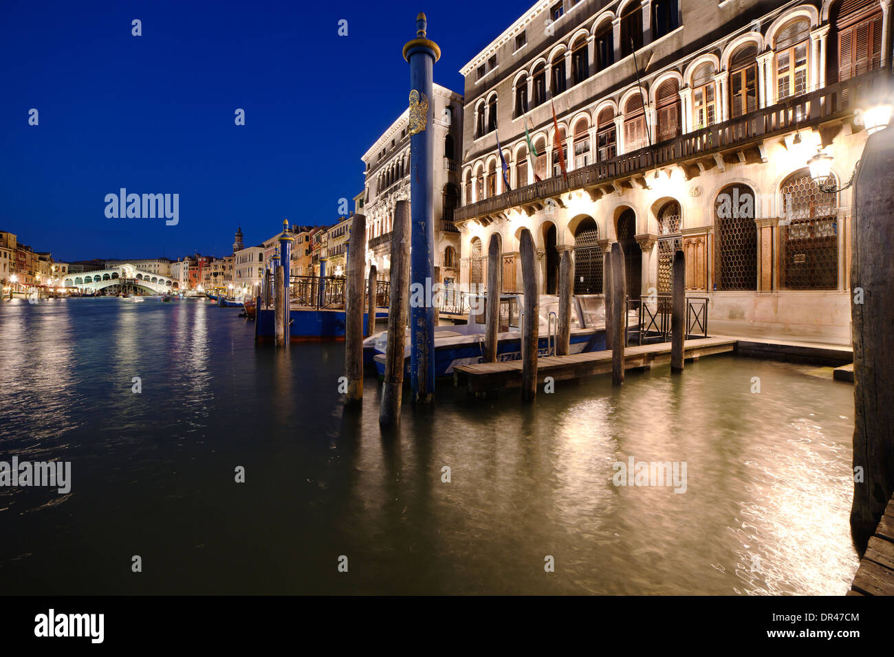 Pont du Rialto, le Grand Canal, Venise, Italie, Ponte di Rialto Banque D'Images