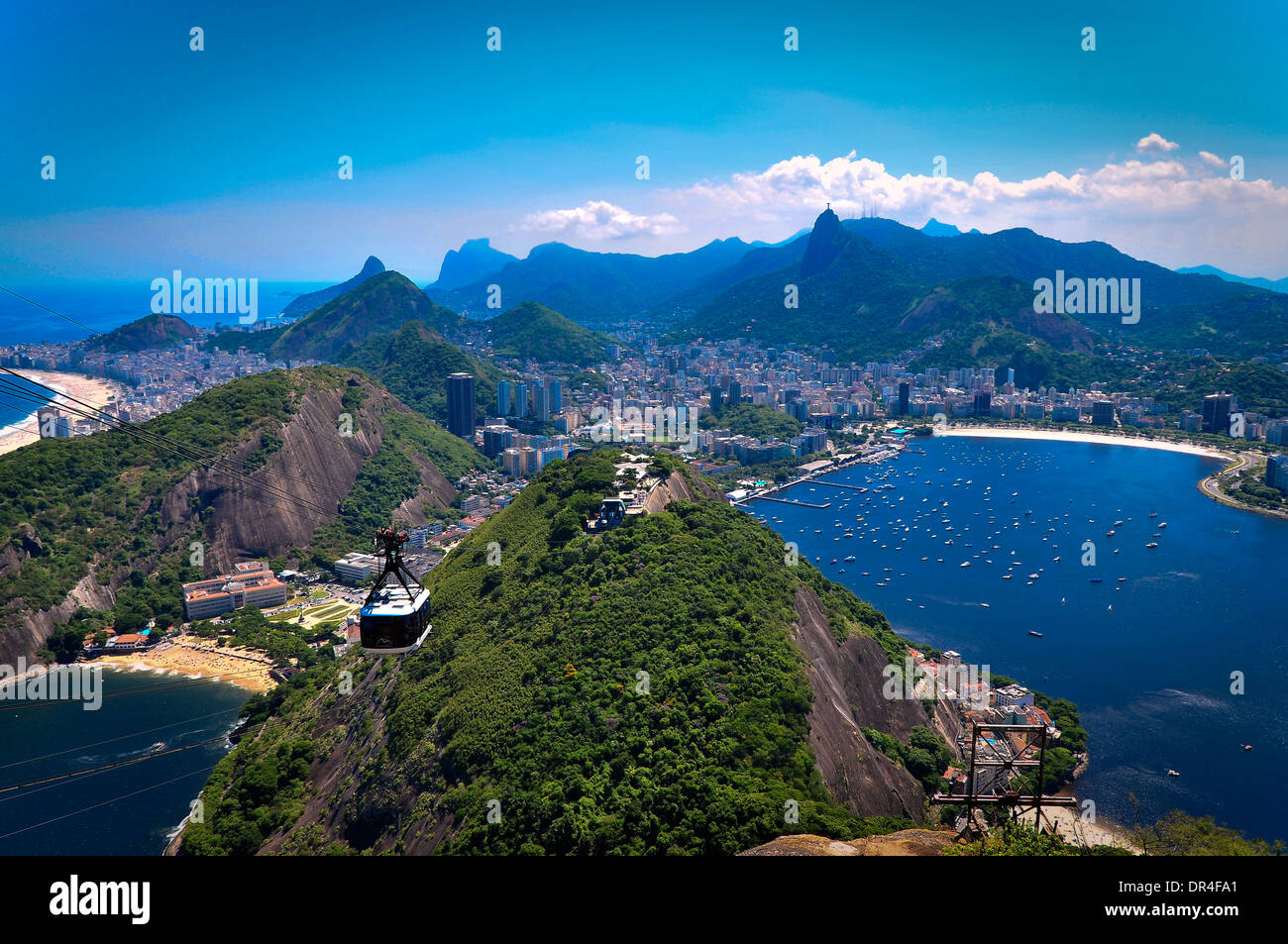 Teleférico à Rio de Janeiro, Brésil Banque D'Images