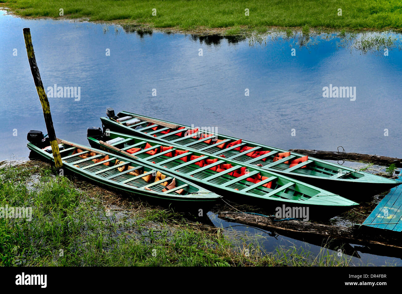Bateaux sur Amazon River Banque D'Images
