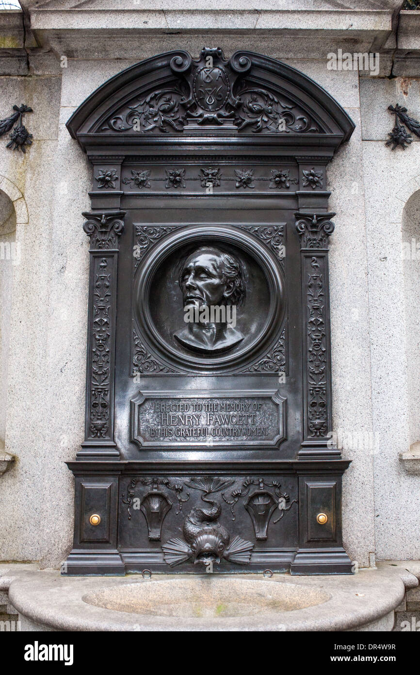 Henry Fawcett Fontaine Memorial Banque D'Images