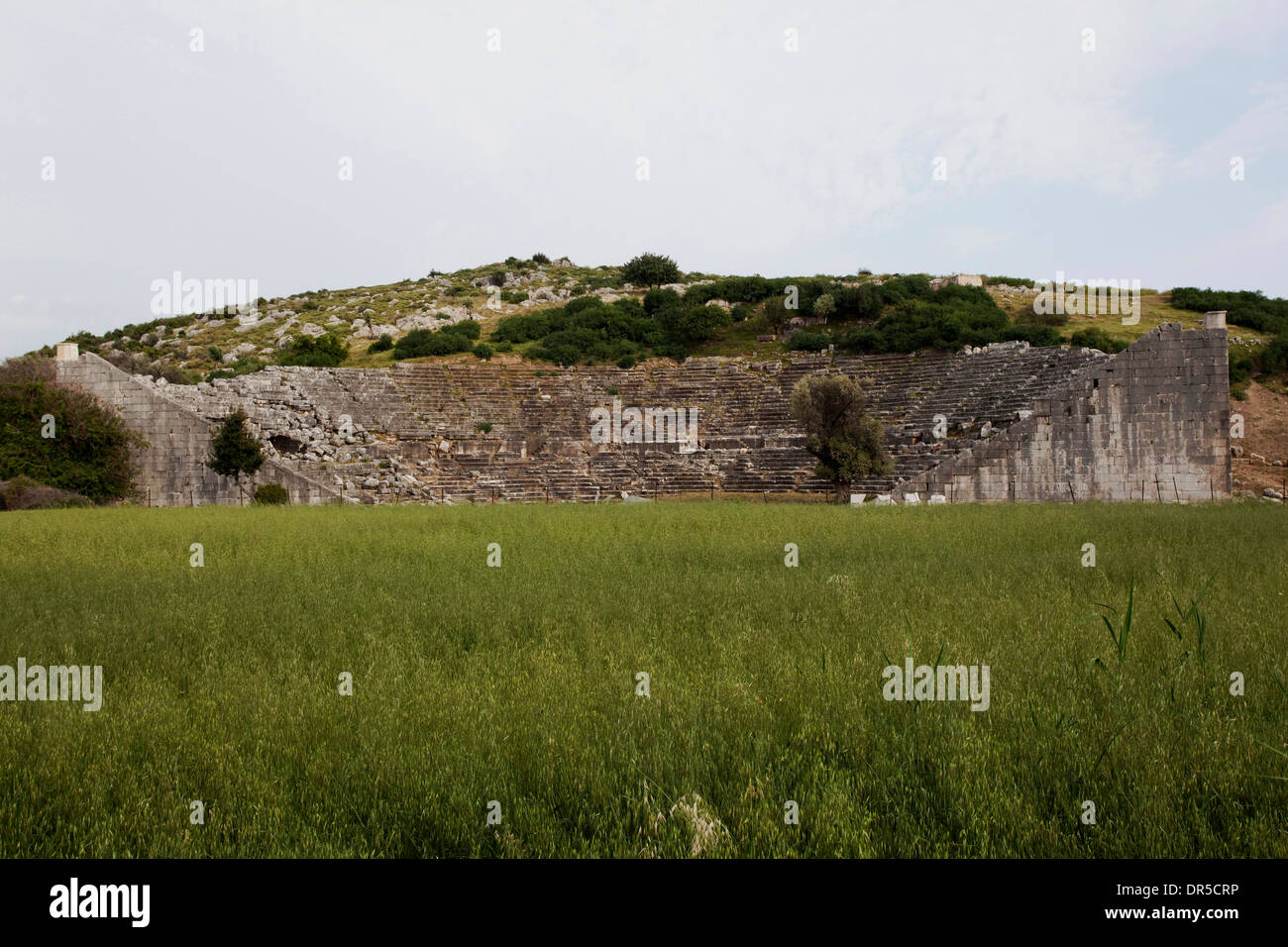 Letoon ville antique amphithéâtre Fethiye Antalya Turquie Banque D'Images