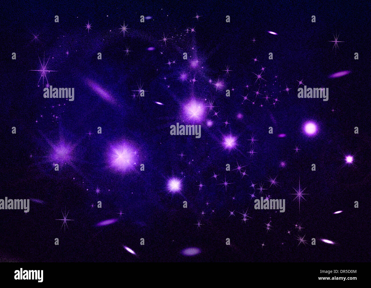 Pléiades, sept sœurs une formation d'étoiles Banque D'Images