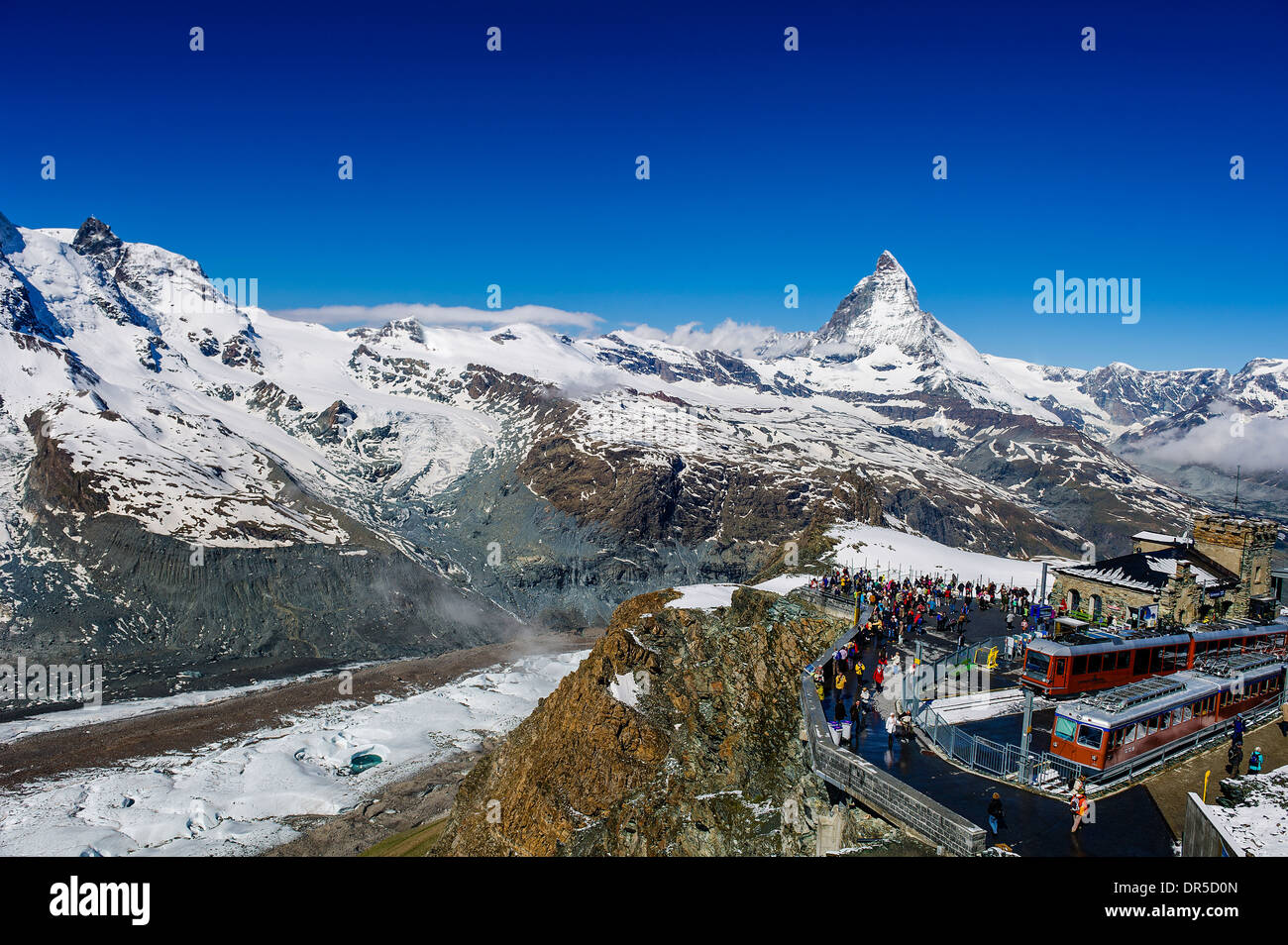 Matterhorn (Monte Cervino), Suisse Banque D'Images