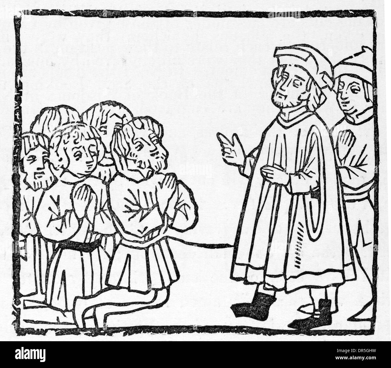 Prédicateurs pauvres Bible imprimée par Pfister. Joseph se faisant lui-même connu de ses Bretheren Genèse chapitre XLV 45 1461 Banque D'Images Prédicateurs pauvres Bible imprimée par Pfister. Joseph se faisant lui-même connu de ses Bretheren Genèse chapitre XLV 45 1461 Banque D'Images