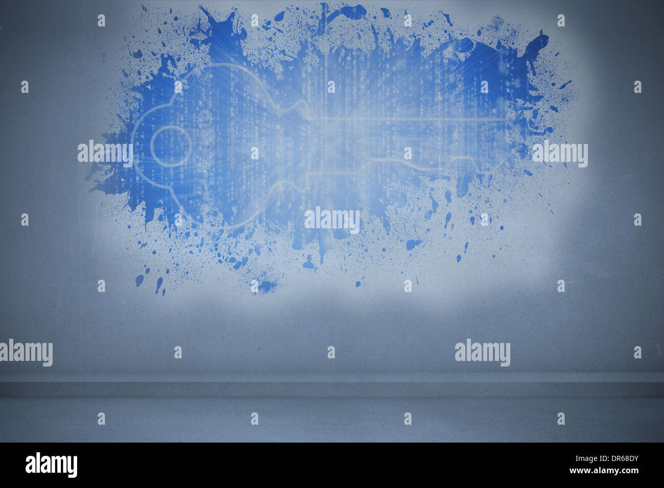 Touche numérique montrant Splash Banque D'Images