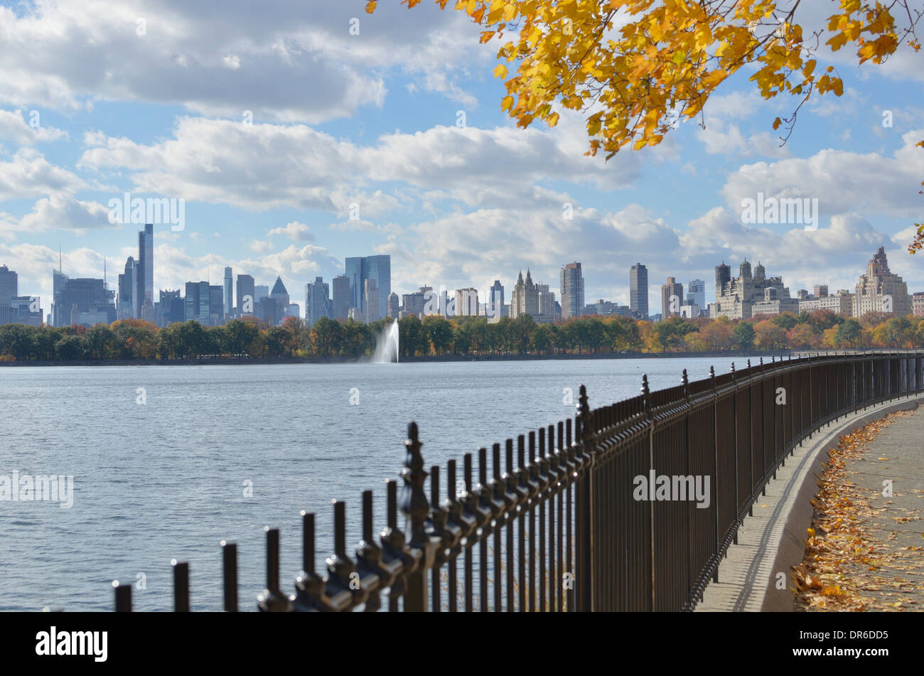 Réservoir de Central Park à l'automne (automne) Banque D'Images