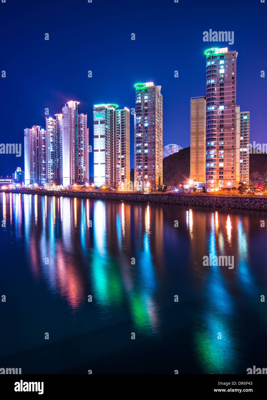 Busan, Corée du Sud haut de luxe appartements de hauteur. Banque D'Images