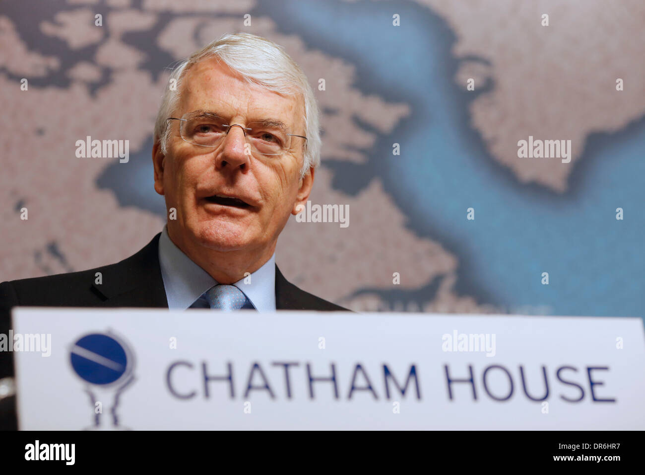 Sir John grand discours sur l'Union européenne référendum. Institut Royal des affaires internationales, Chatham House Londres Grande-bretagne 14 Février 2 Banque D'Images