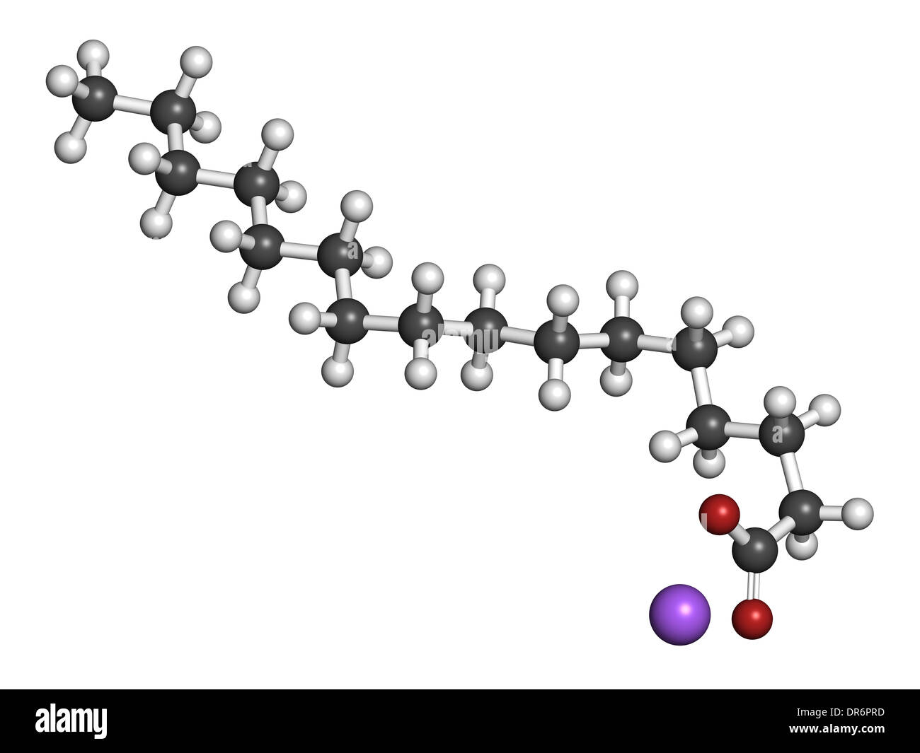 Le palmitate de sodium molécule de savon. Préparé à partir d'huile de palme  par saponification Photo Stock - Alamy