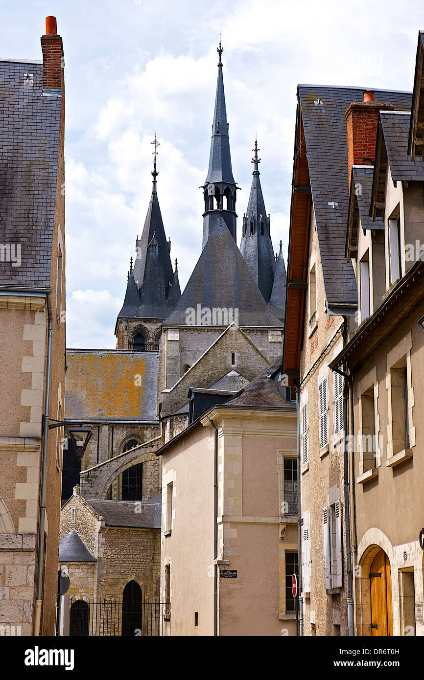 Ville de Blois, France Banque D'Images
