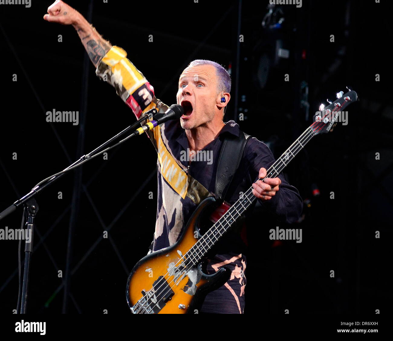 Brocante Les Red Hot Chili Peppers effectuer au Croke Park de Dublin, Irlande - 26.06.12 Banque D'Images