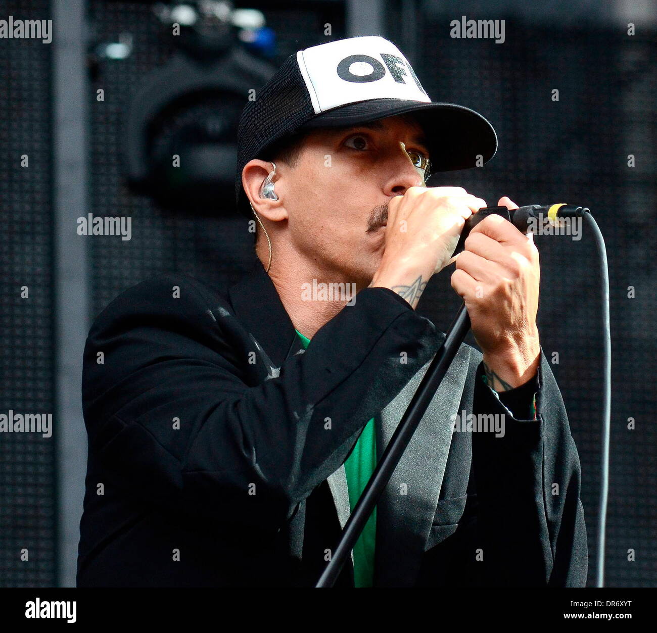 Anthony Kiedis des Red Hot Chili Peppers effectuer au Croke Park de Dublin, Irlande - 26.06.12 Banque D'Images