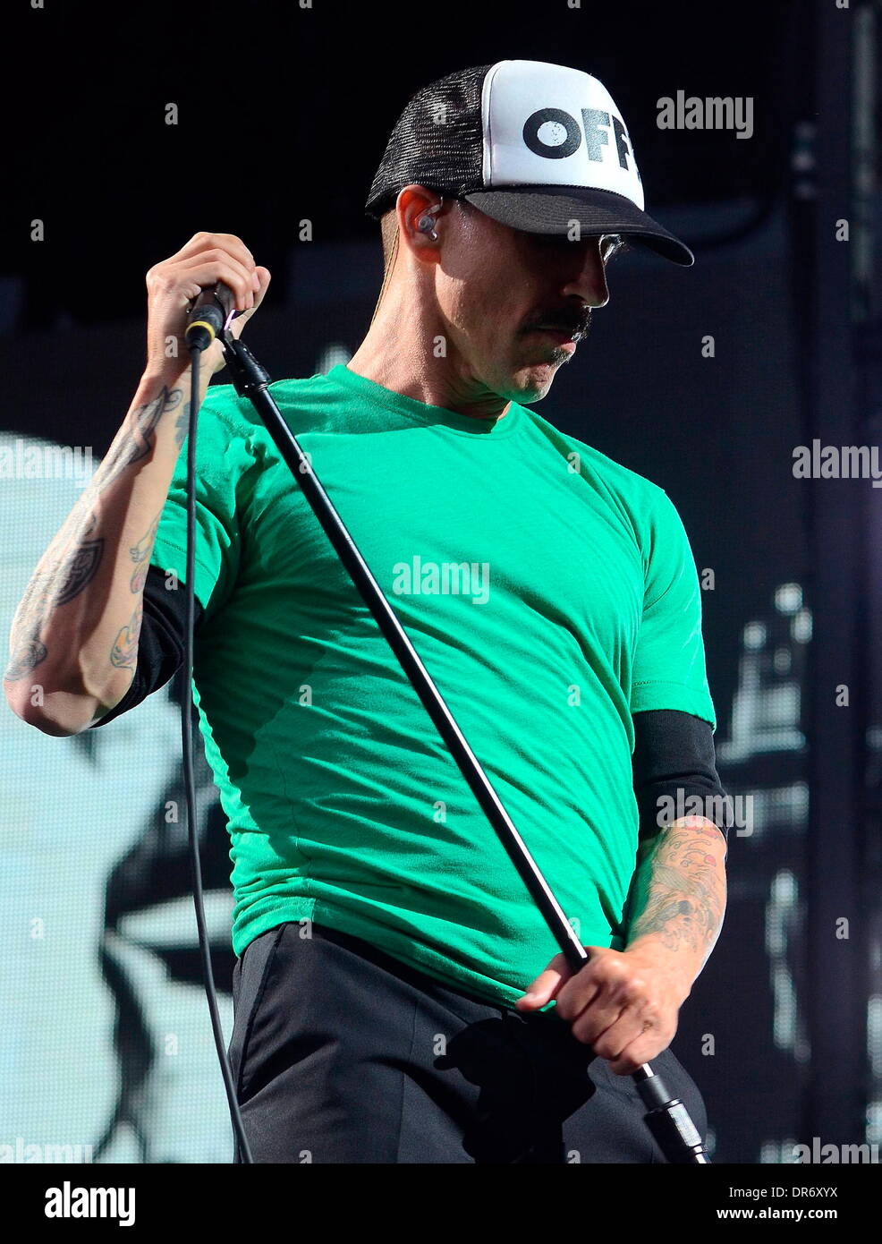 Anthony Kiedis des Red Hot Chili Peppers effectuer au Croke Park de Dublin, Irlande - 26.06.12 Banque D'Images