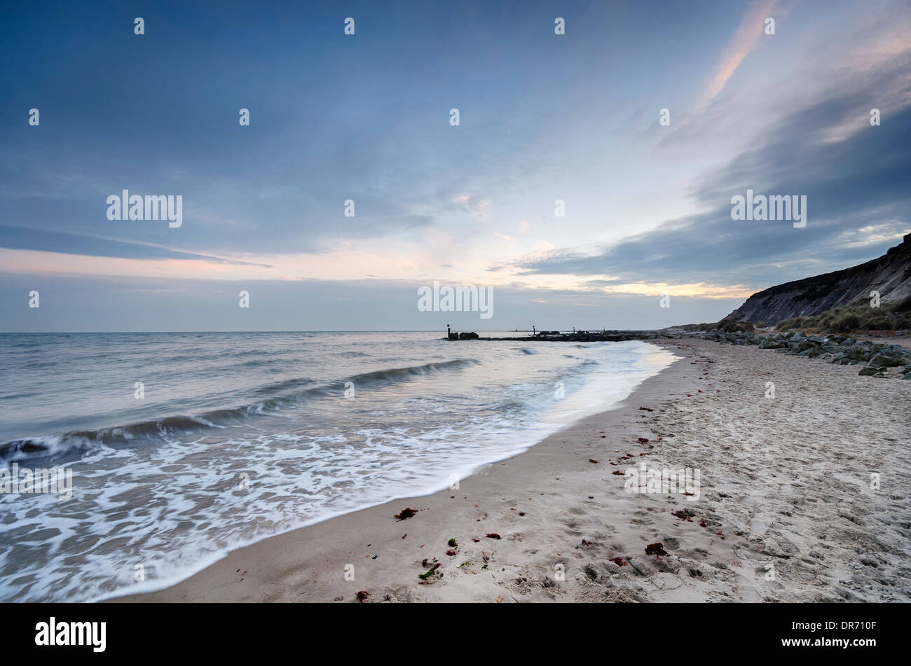La plage d'Hengistbury Head près de Bournemouth dans le Dorset Banque D'Images