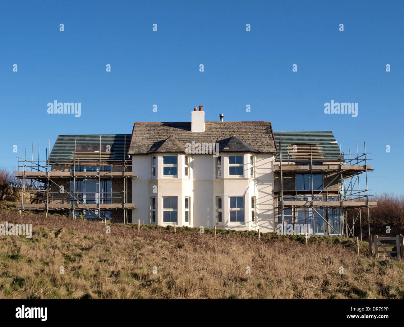Chambre ayant une double extension, Widemouth Bay, Cornwall, UK Banque D'Images