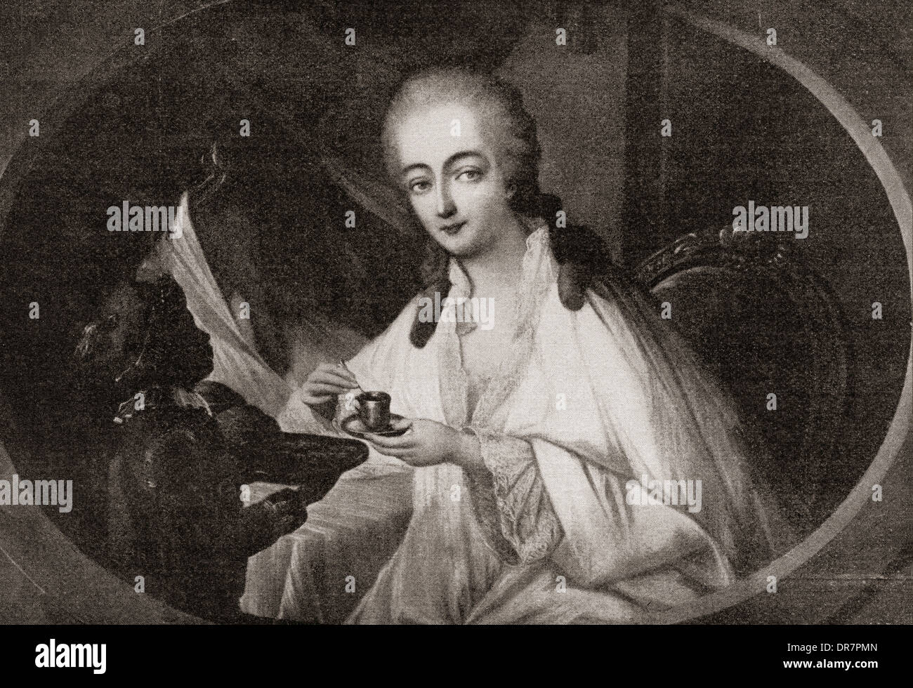 Jeanne Bécu, comtesse du Barry aka Madame du Barry, 1743 - 1793, après Auguste de Creuse. Banque D'Images