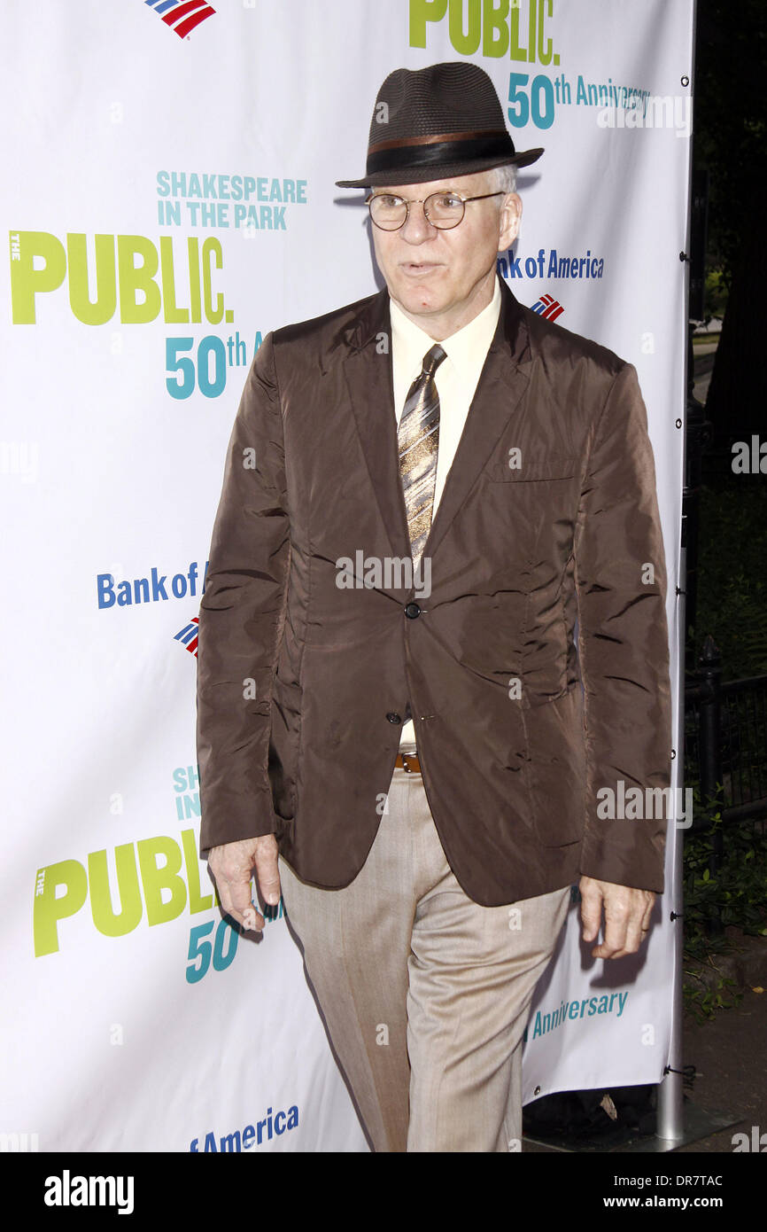 Steve Martin Gala 50e anniversaire à l'honneur Al Pacino tiendra au Delacorte Theater dans Central Park, à Manhattan - Arrivées La ville de New York, USA - 18.06.12 Banque D'Images