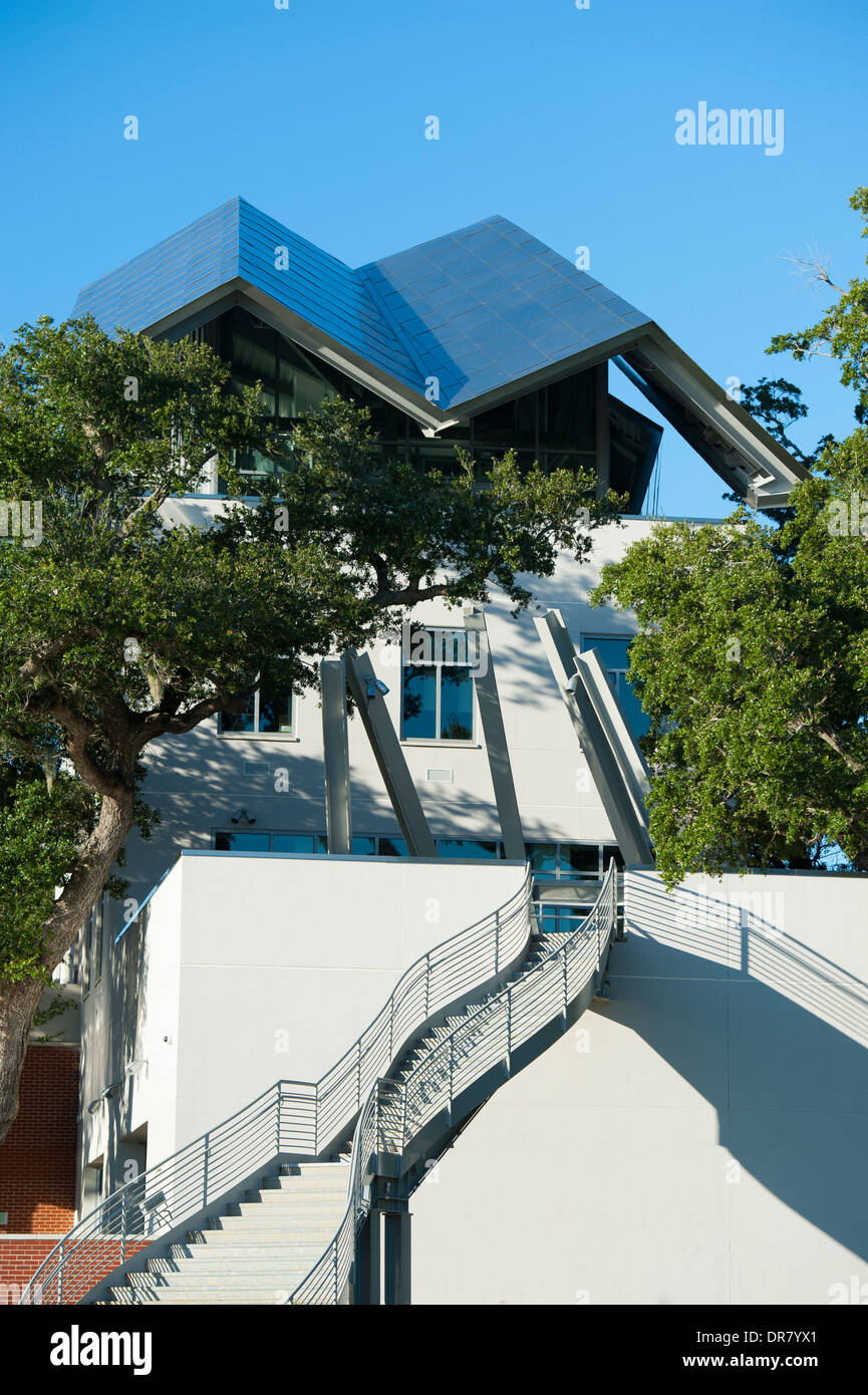 USA Mississippi Biloxi MS Miss Ohr-O'Keefe Museum of Art extérieur - Golfe du Mexique shores Banque D'Images