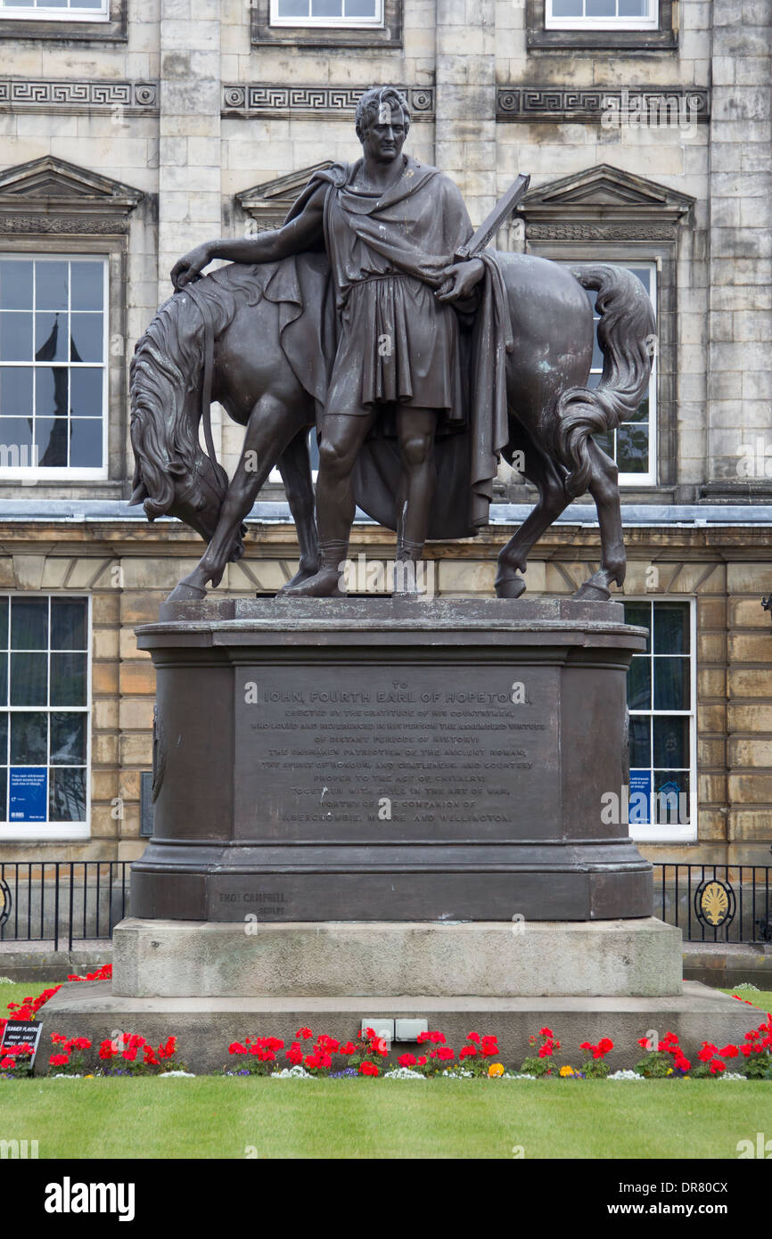 Statue en bronze du Général John Hope Banque D'Images