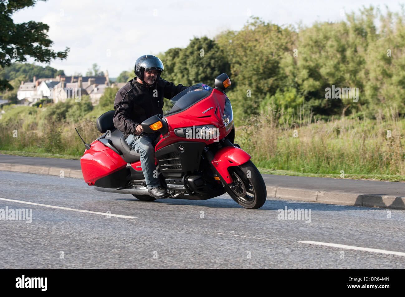 Honda Goldwing F6B près de Kelso, Ecosse Banque D'Images
