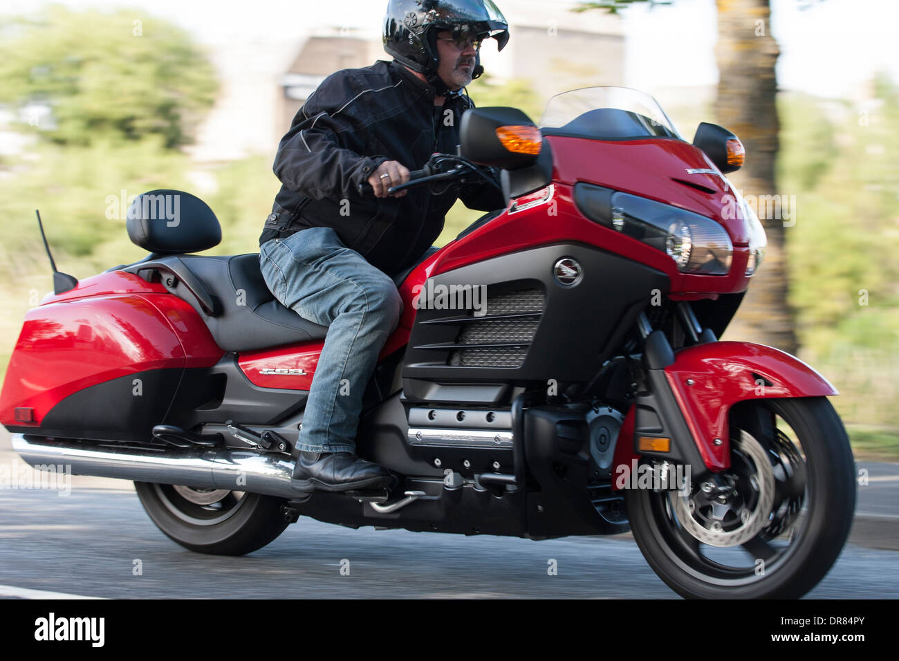 Honda Goldwing F6B près de Kelso, Ecosse Banque D'Images