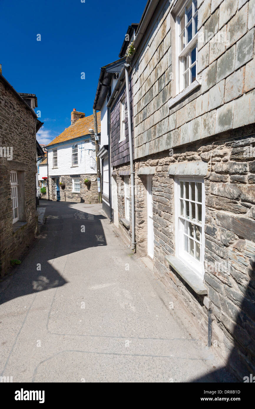 Port Isaac (Porthysek), un petit et pittoresque village de pêcheurs sur la côte atlantique de l'Amérique du Cornwall, Angleterre, Royaume-Uni Banque D'Images