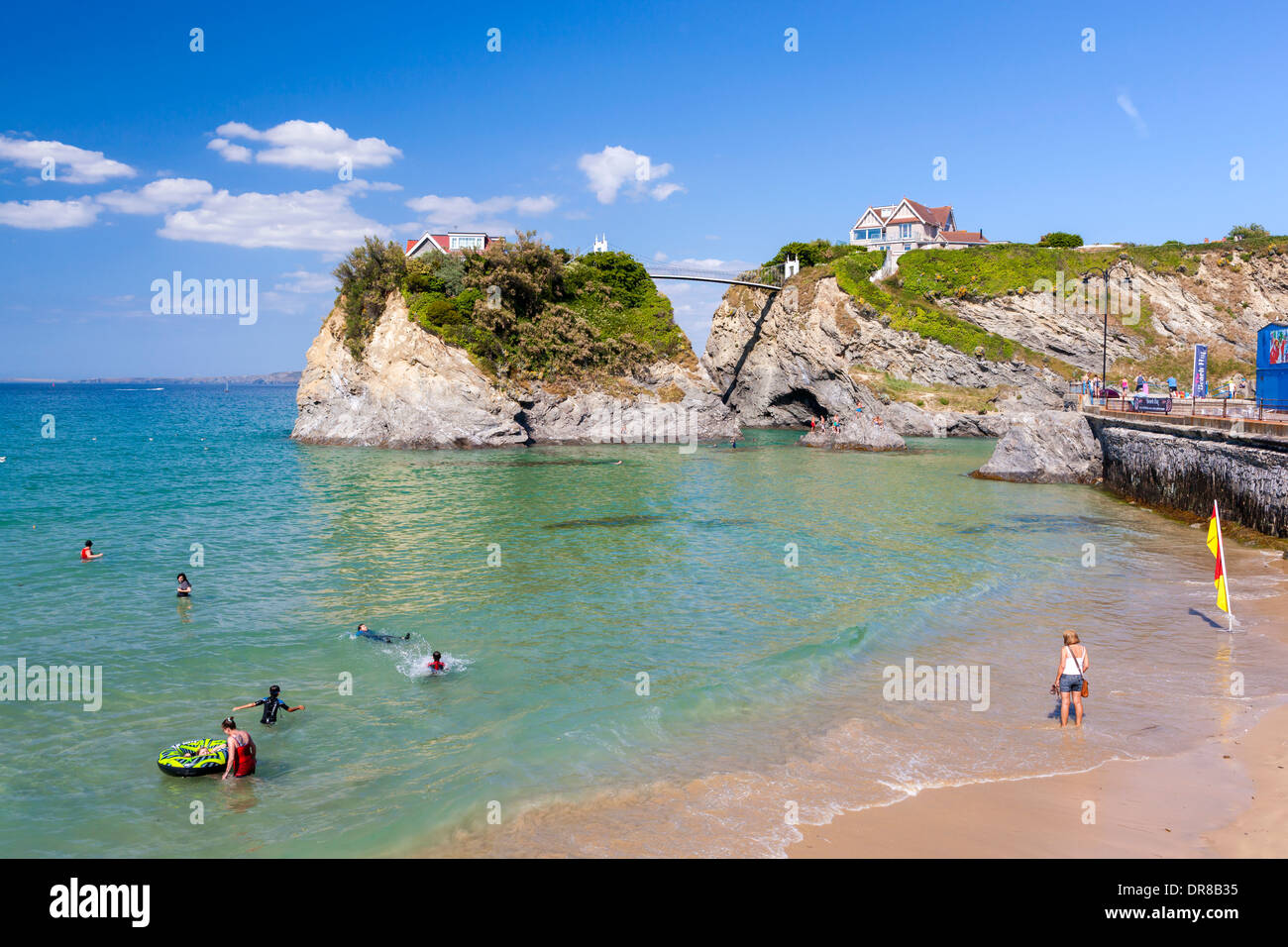 Plage de Towan, Newquay, Cornwall, Angleterre, Royaume-Uni, Europe. Banque D'Images