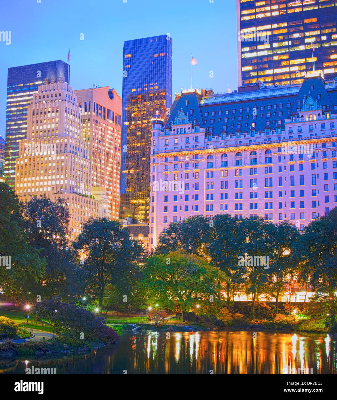 Plaza Hotel sur Central Park South, New York Banque D'Images