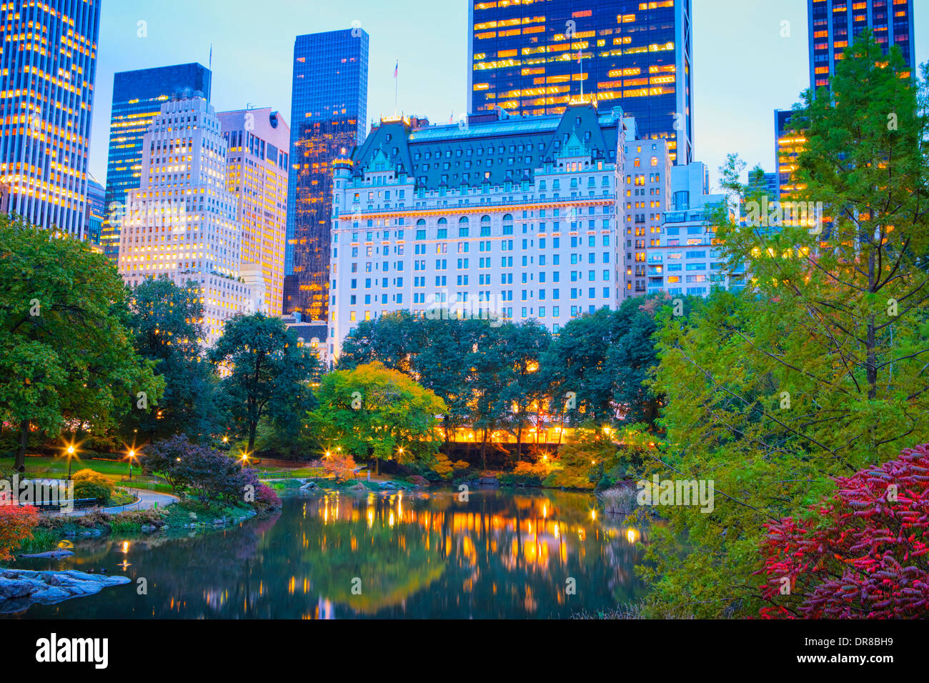 Plaza Hotel sur Central Park South, New York Banque D'Images