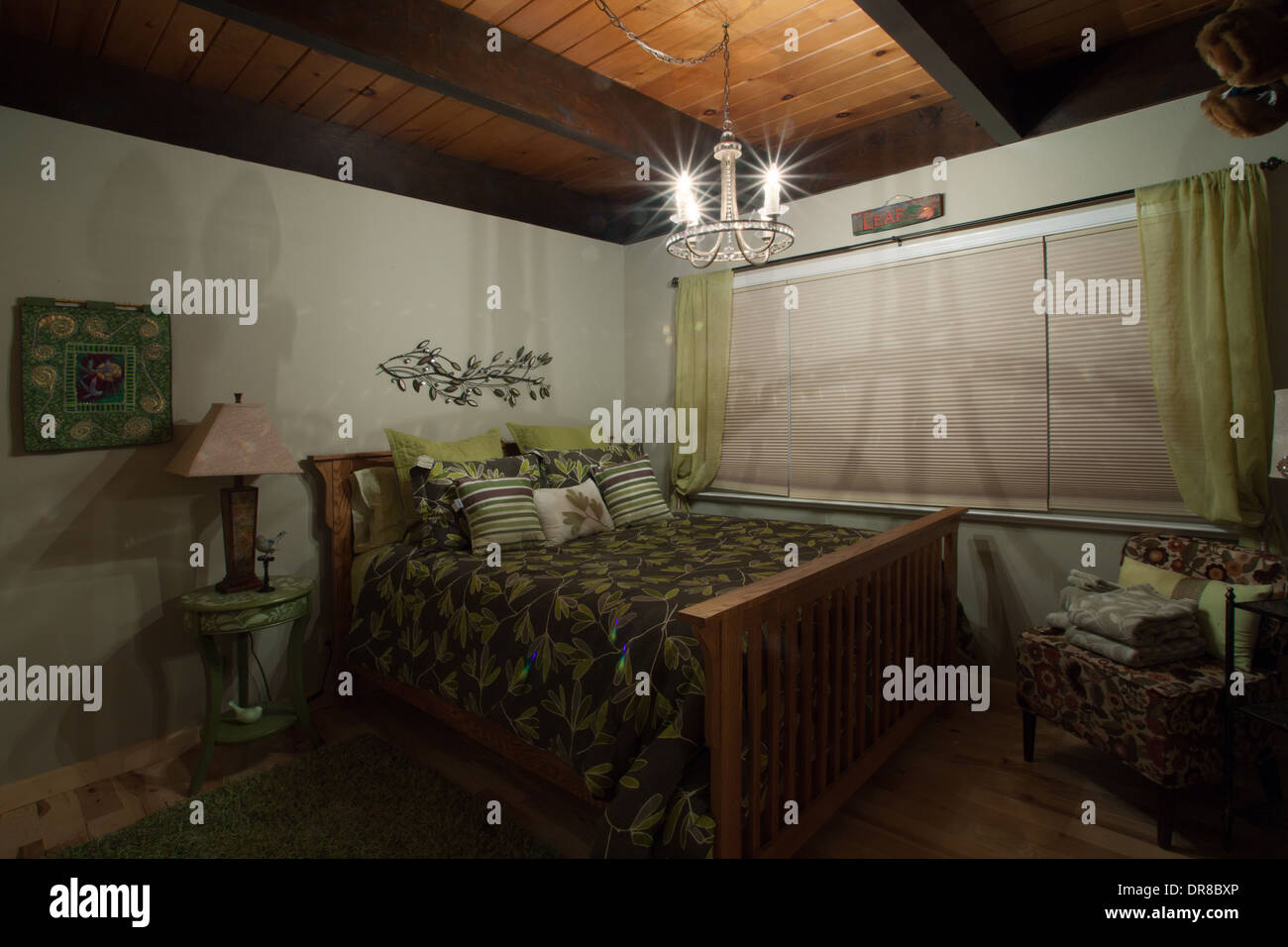 Vue panoramique de Nice chambre élégante. Sur le mur d'image a été modifiée, Banque D'Images