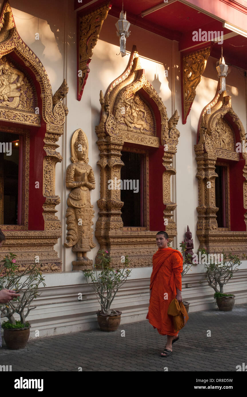 Wat Phan sur (ou Ohn), fondée en 1501, Chiang Mai, Thaïlande Banque D'Images