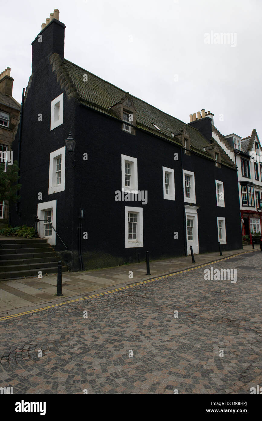 Château noir, High Street, Queensferry. Banque D'Images