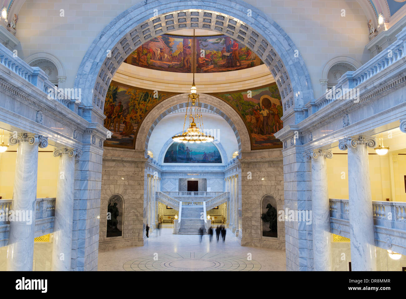 Intérieur de la Utah State Capitol building. Banque D'Images