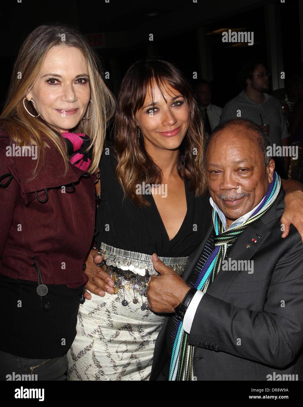 Peggy Lipton, Rashida Jones, Quincy Jones 2012 Los Angeles Film Festival - "Celeste and Jesse Forever' - après soirée tenue à Figoly Restaurant dans le Luxe City Center Hotel Los Angeles, Californie - 21.06.12 Avec : Peggy Lipton, Rashida Jones, Quincy Jones Où : California, United States Quand : 21 Juin 2012 Banque D'Images