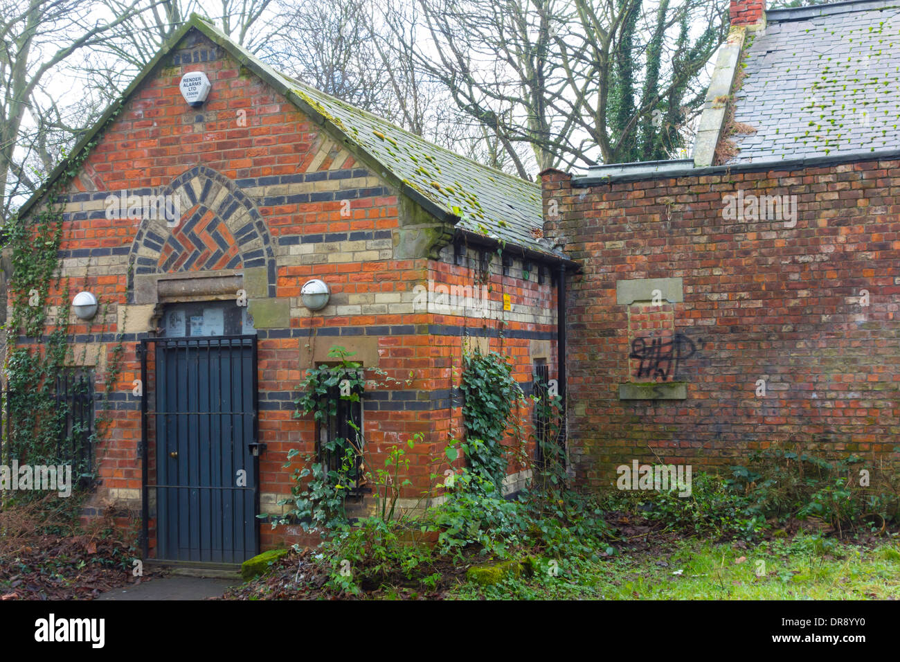 Chapelle mortuaire attaché la fièvre hôpital construit sur le côté ouest du cimetière en 1891 Linthorpe maintenant un centre d'exposition Banque D'Images