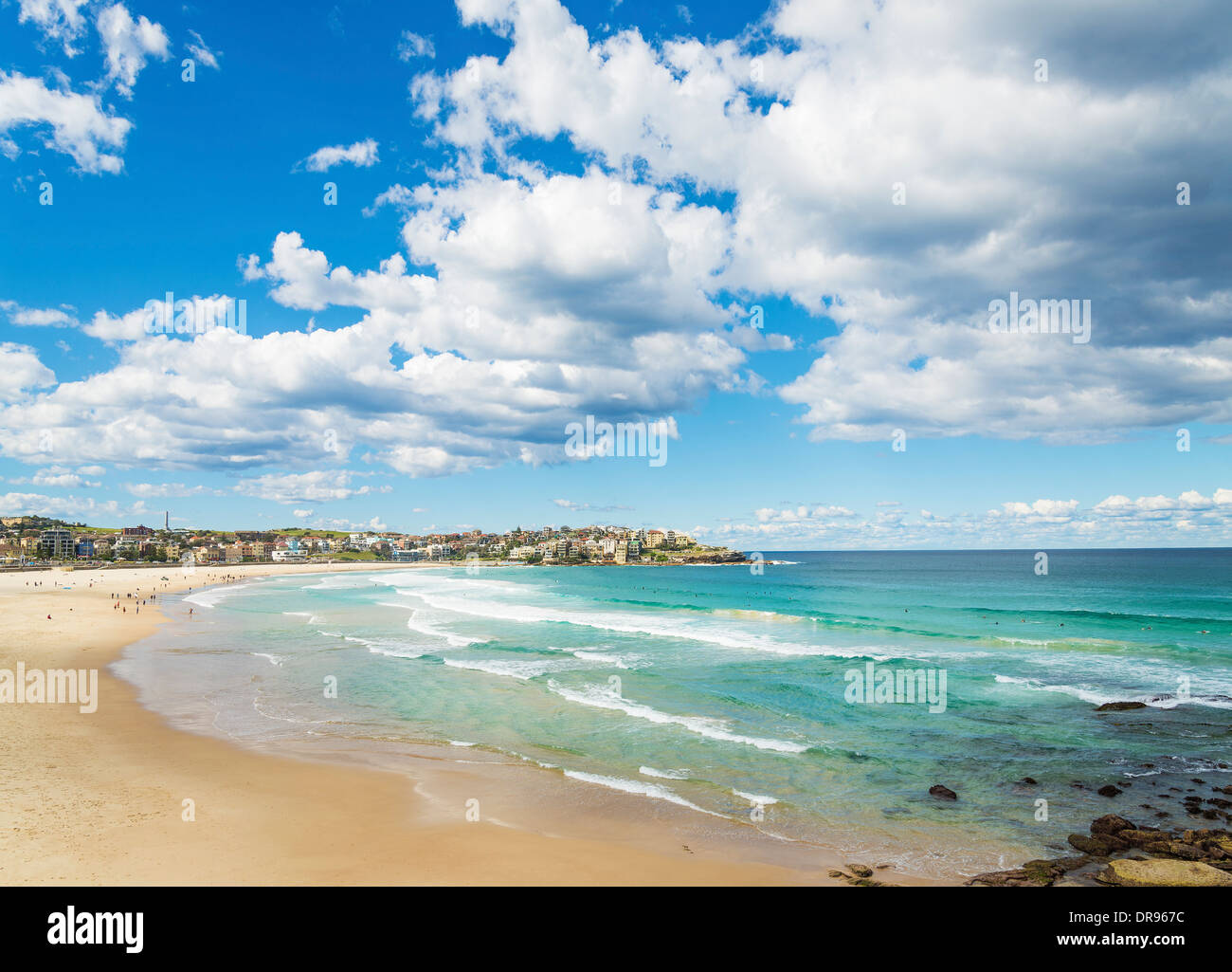 La plage de Bondi à Sydney en Australie Vue Banque D'Images
