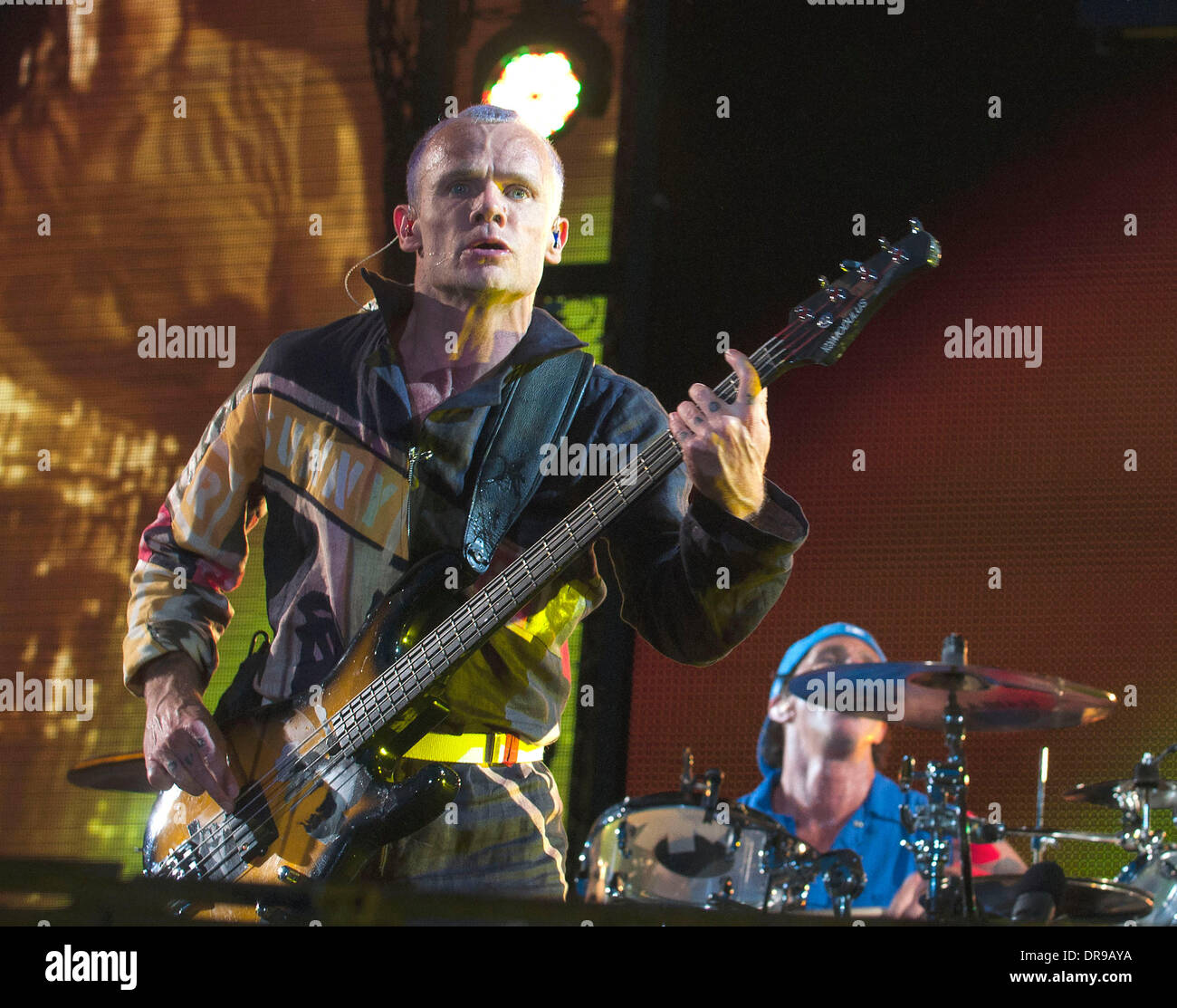 Brocante de la Red Hot Chili Peppers en live à Knebworth Knebworth, Hertfordshire - 23.06.12 Banque D'Images
