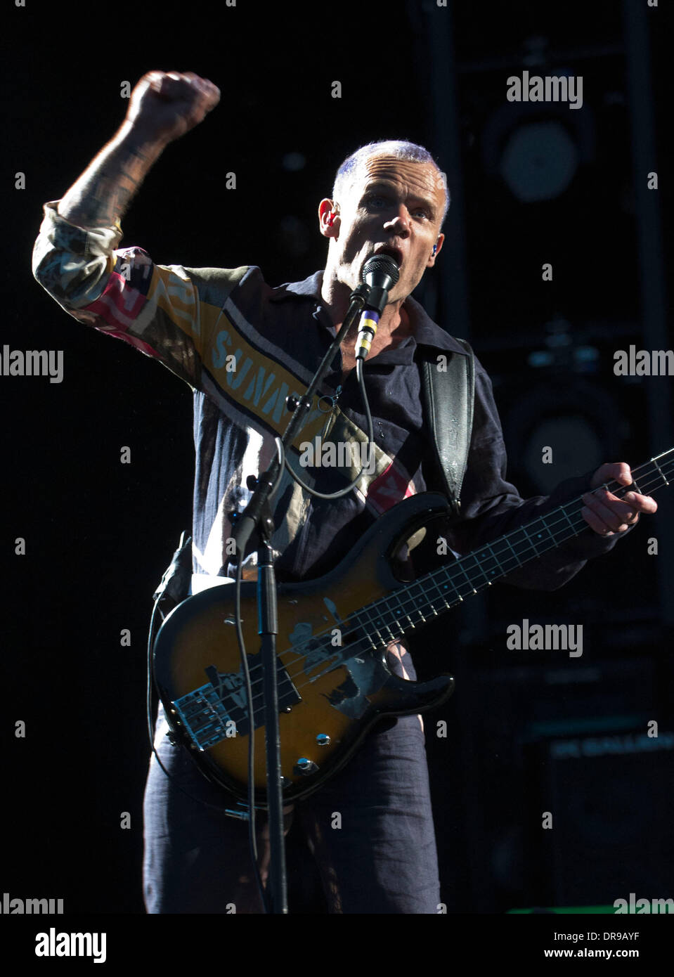 Brocante de la Red Hot Chili Peppers en live à Knebworth Knebworth, Hertfordshire - 23.06.12 Banque D'Images