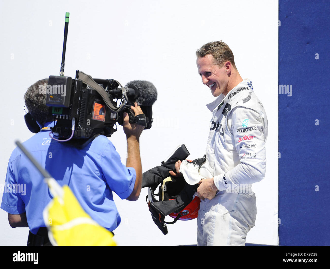 Michael Schumacher 2012 Grand Prix d'Europe - Les courses du circuit de la rue de Valence - Valence, Espagne - 24.06.12 Banque D'Images