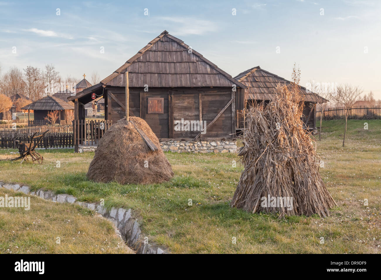 Maison de campagne dans village etno Velika Plana en Serbie Banque D'Images