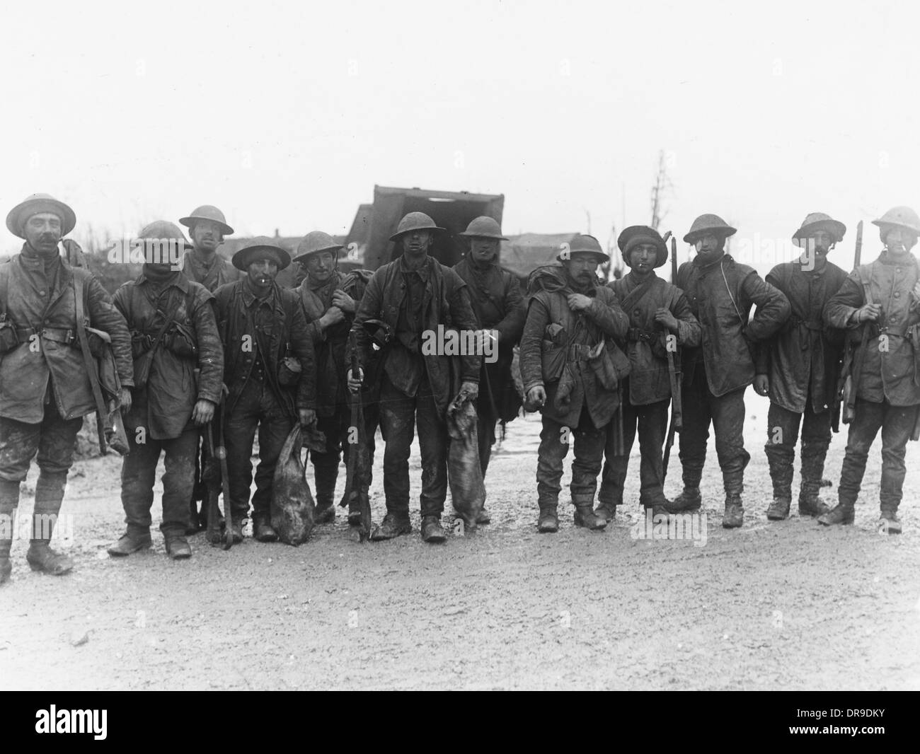 Les troupes britanniques 1916 Banque D'Images