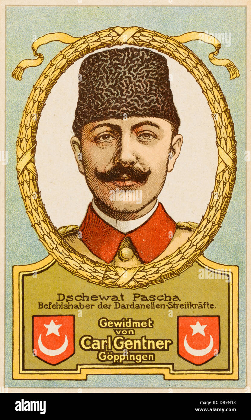 Le général von Linsingen Pascha Dschewat Banque D'Images