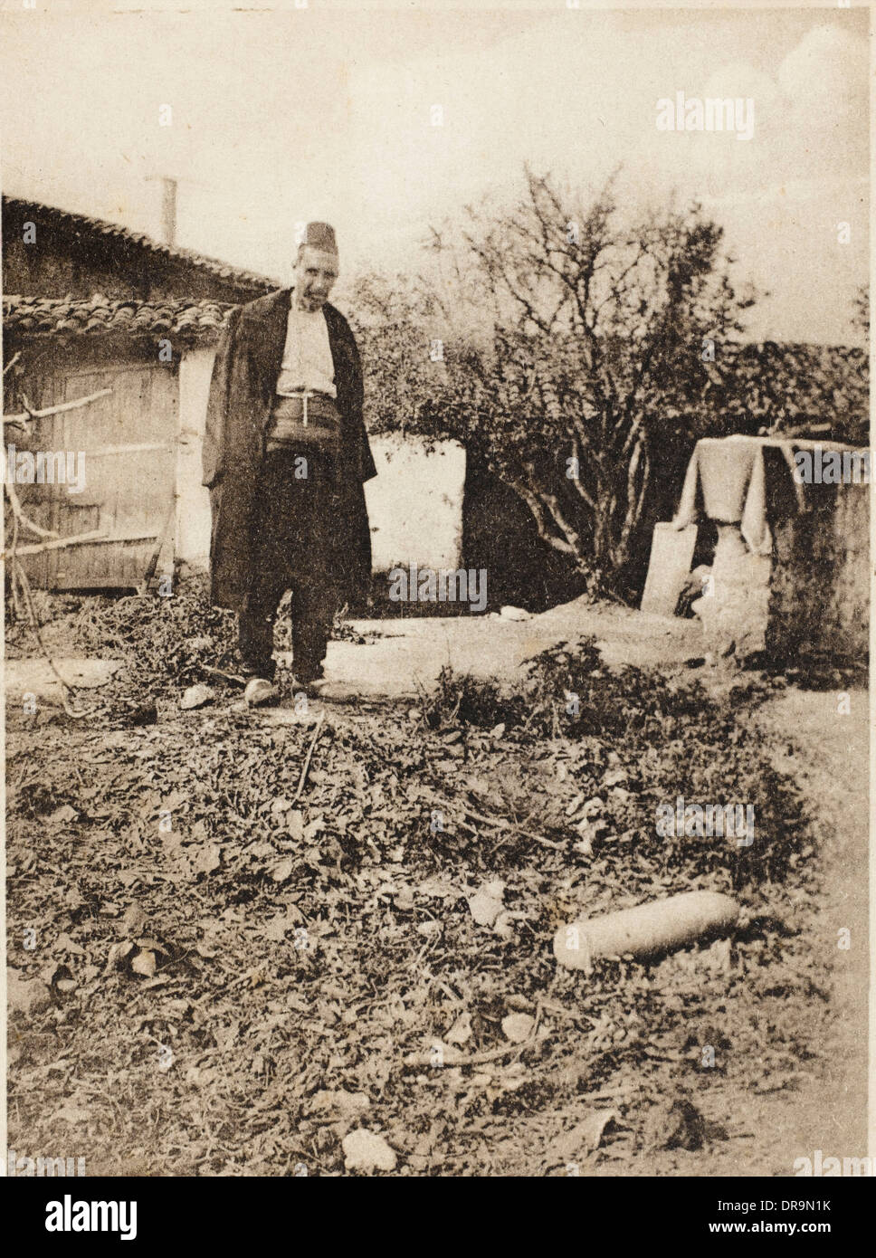 1ère guerre des Balkans - shell non explosées Banque D'Images