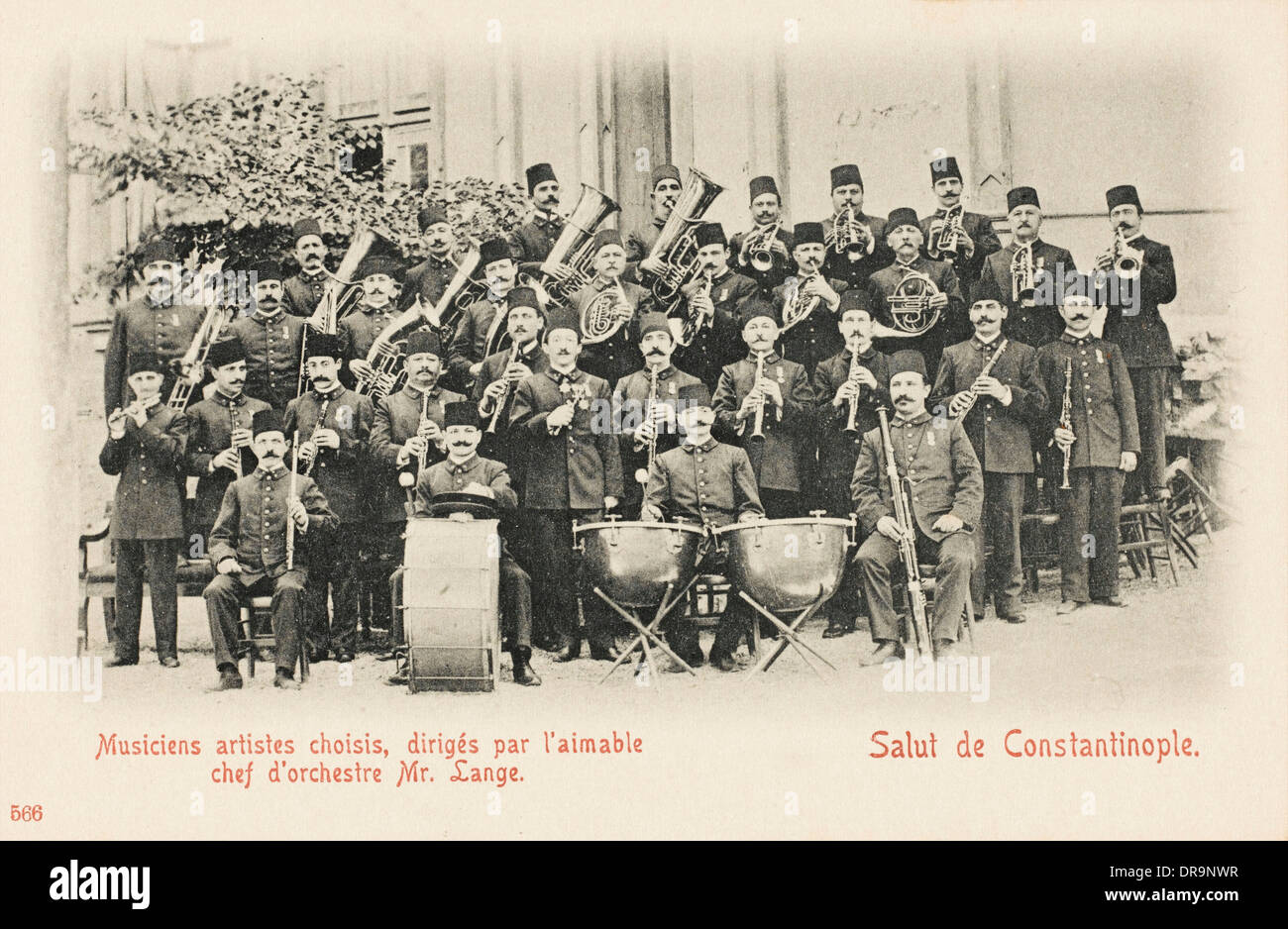 Un grand groupe de musiciens - Constantinople Banque D'Images