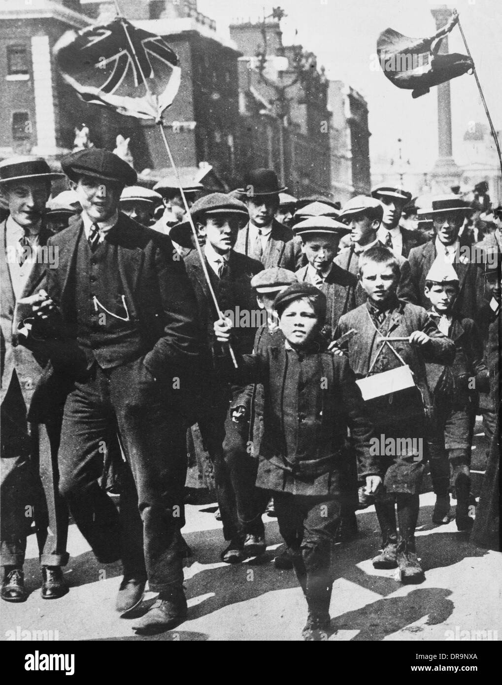 Les enfants sur le front intérieur, la Première Guerre mondiale Banque D'Images