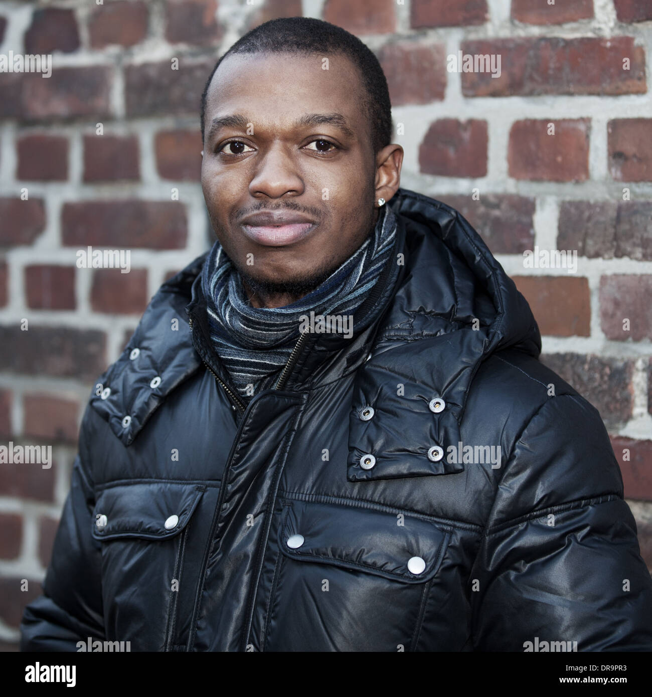 Noir de vêtements d'hiver Banque D'Images