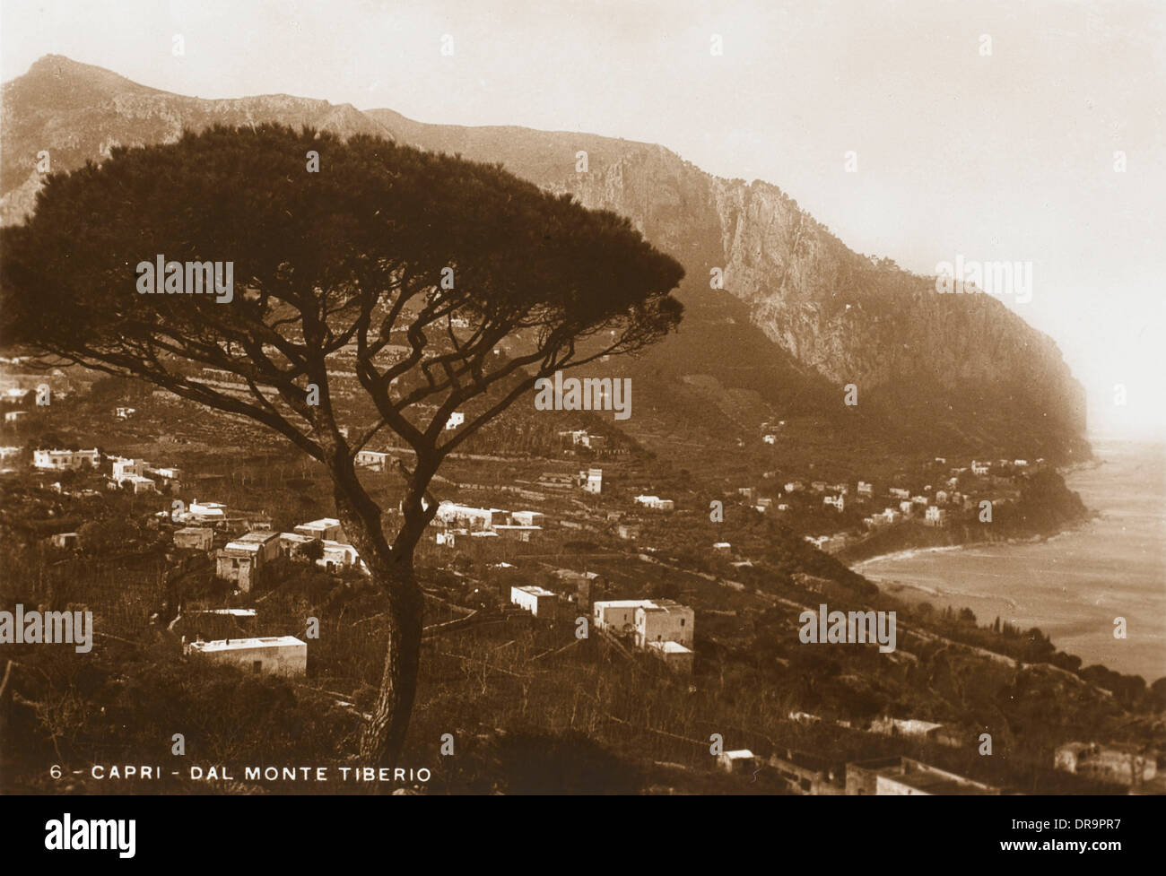 Monte Tiberio, Capri - Italie Banque D'Images